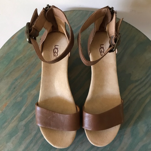 Ugg Womens Zoe II Ankle Strap Sandal Brown woman’s size 9.5 NEW without box - Picture 3 of 12